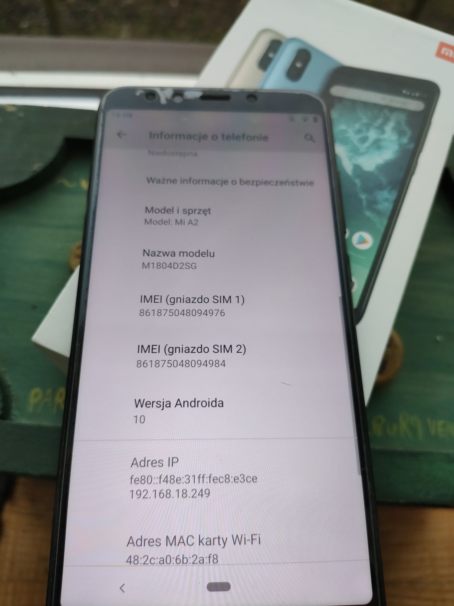 Xiaomi mi a2 6 GB ram 128