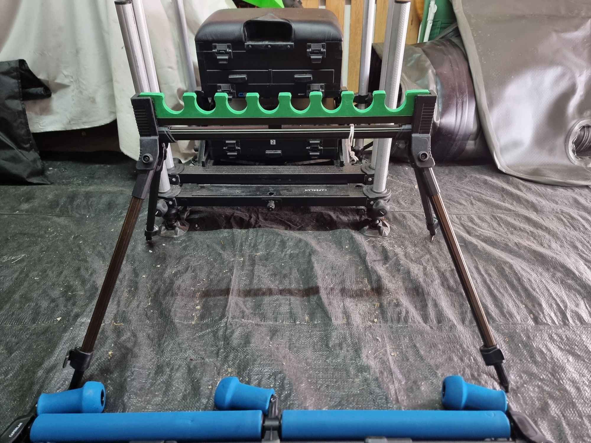 Rolo de encaixe duplo para cana direta + suporte kits