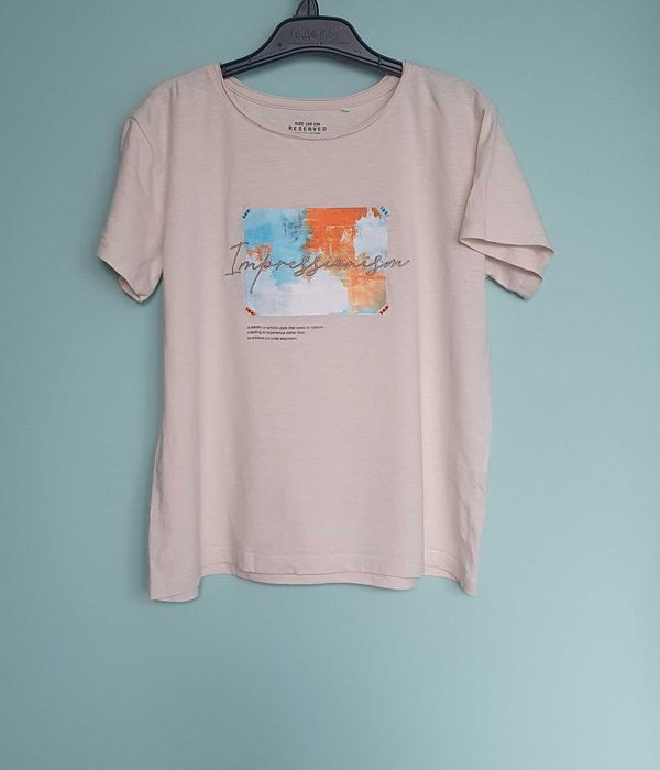 T-shirt dziewczęcy Reserved, rozmiar 146 cm (10 - 11 lat).