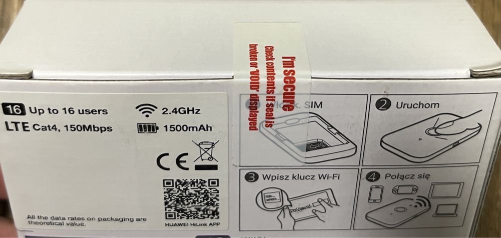 Mobilny router Huawei E5573C WIFI LTE 4G