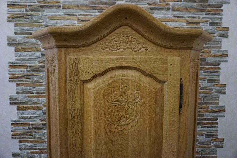 Szafa z litego dębu dębowa naturalna 1 drzwiowa szer. 100 cm (P-1299)