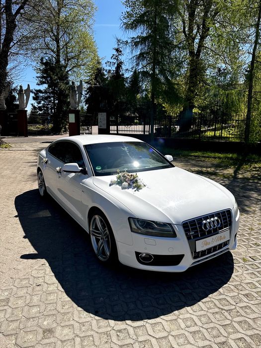 Auto do ślubu białe Audi A5 S-line!