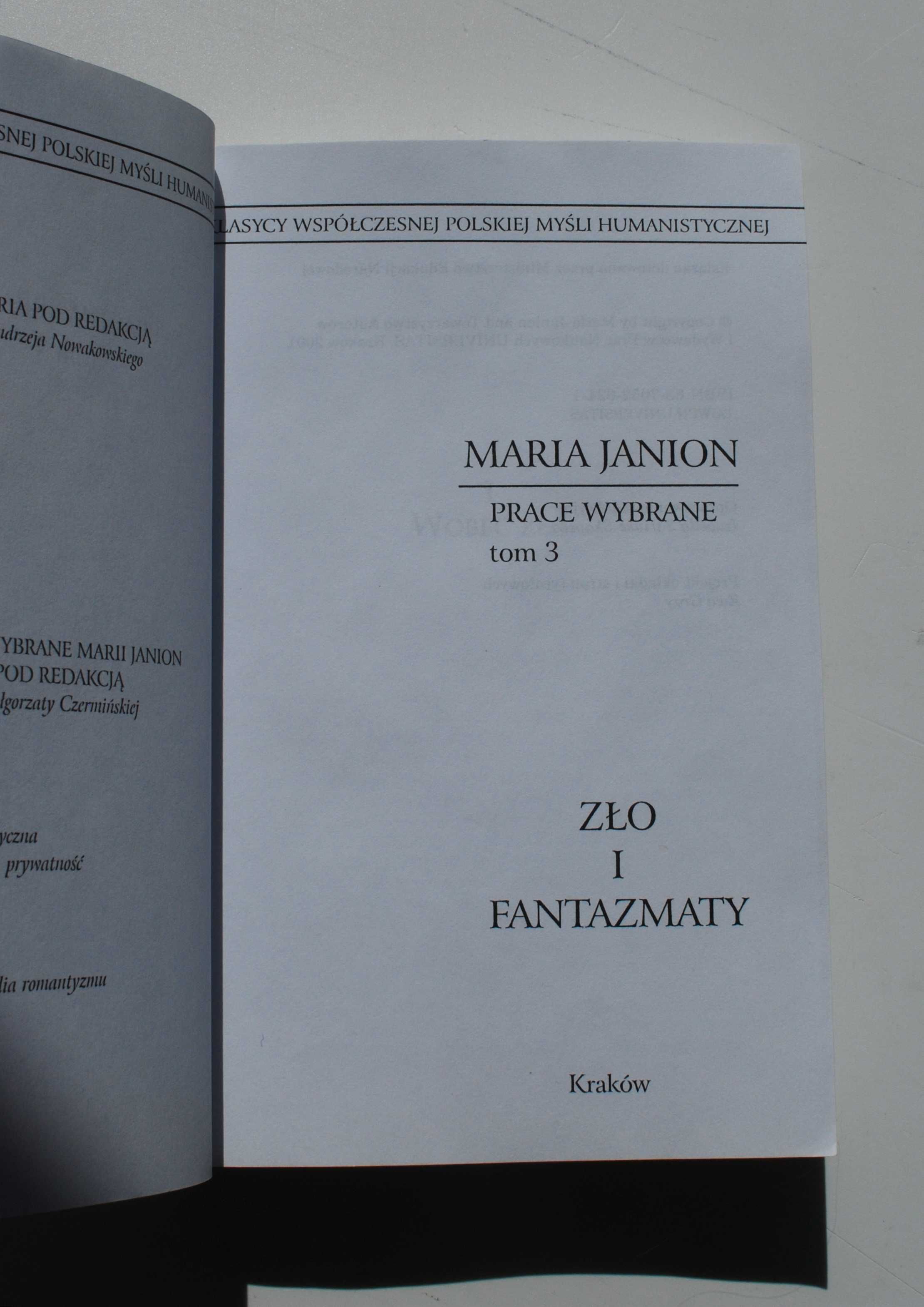 Maria Janion. Zło i fantazmaty