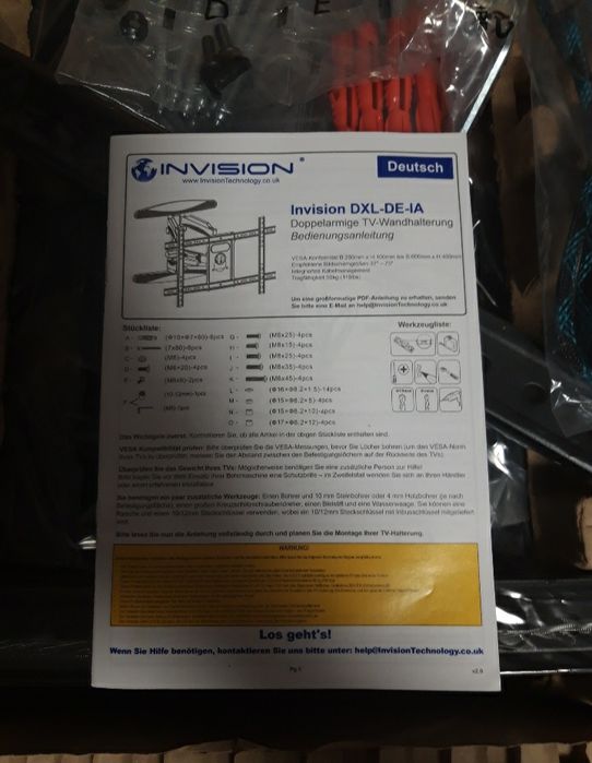 !!Uchwyt Wieszak Stojak do TELEWIZORA 37-75" 50 kg !!