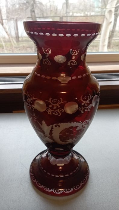 Ваза Італія Мурано Червона