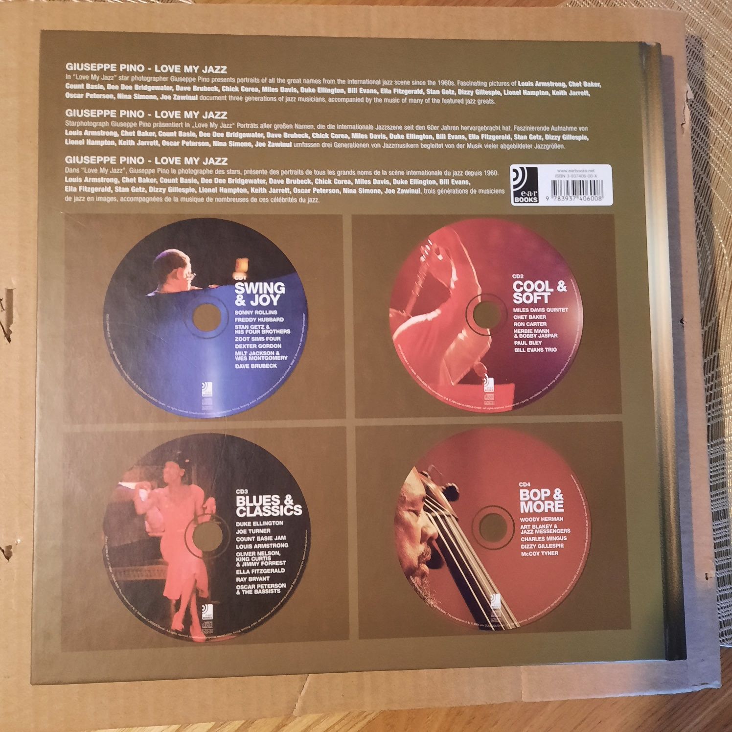 Various – Love My Jazz Giuseppe Pino box 4CD + foto album