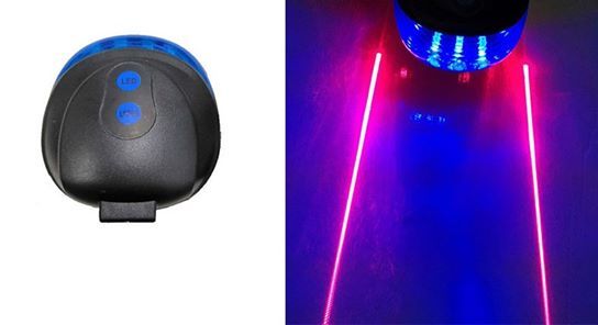 Luz Led de Aviso de Segurança Lâmpada Traseira para Ciclismo