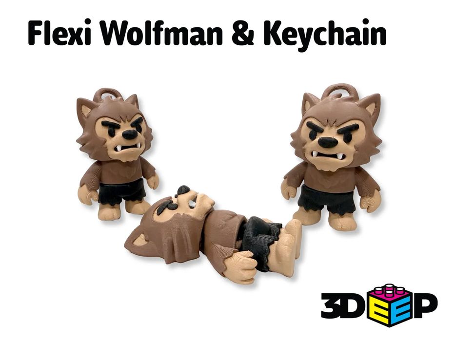 Homem Lobo Flexível - Sem Suportes