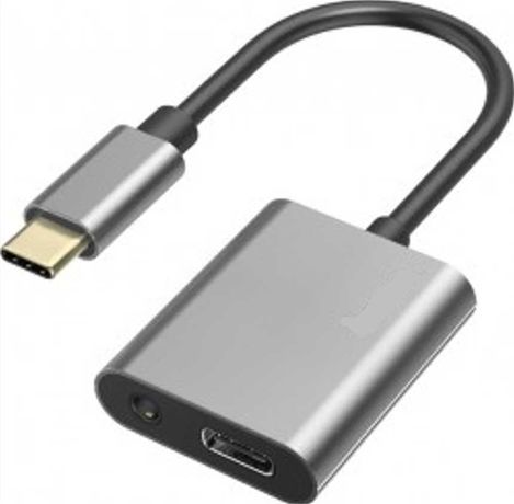 Adapter Rozgałęźnik USB-C na Słuchawki i Ładowarkę