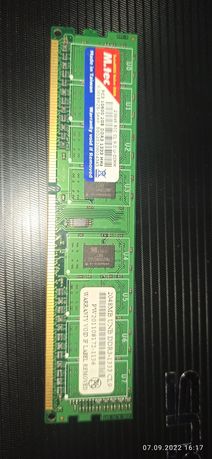 Оперативная память DDR3 2Gb PC3-10600 (1333MHz) TwinMosValue RAM M.tec