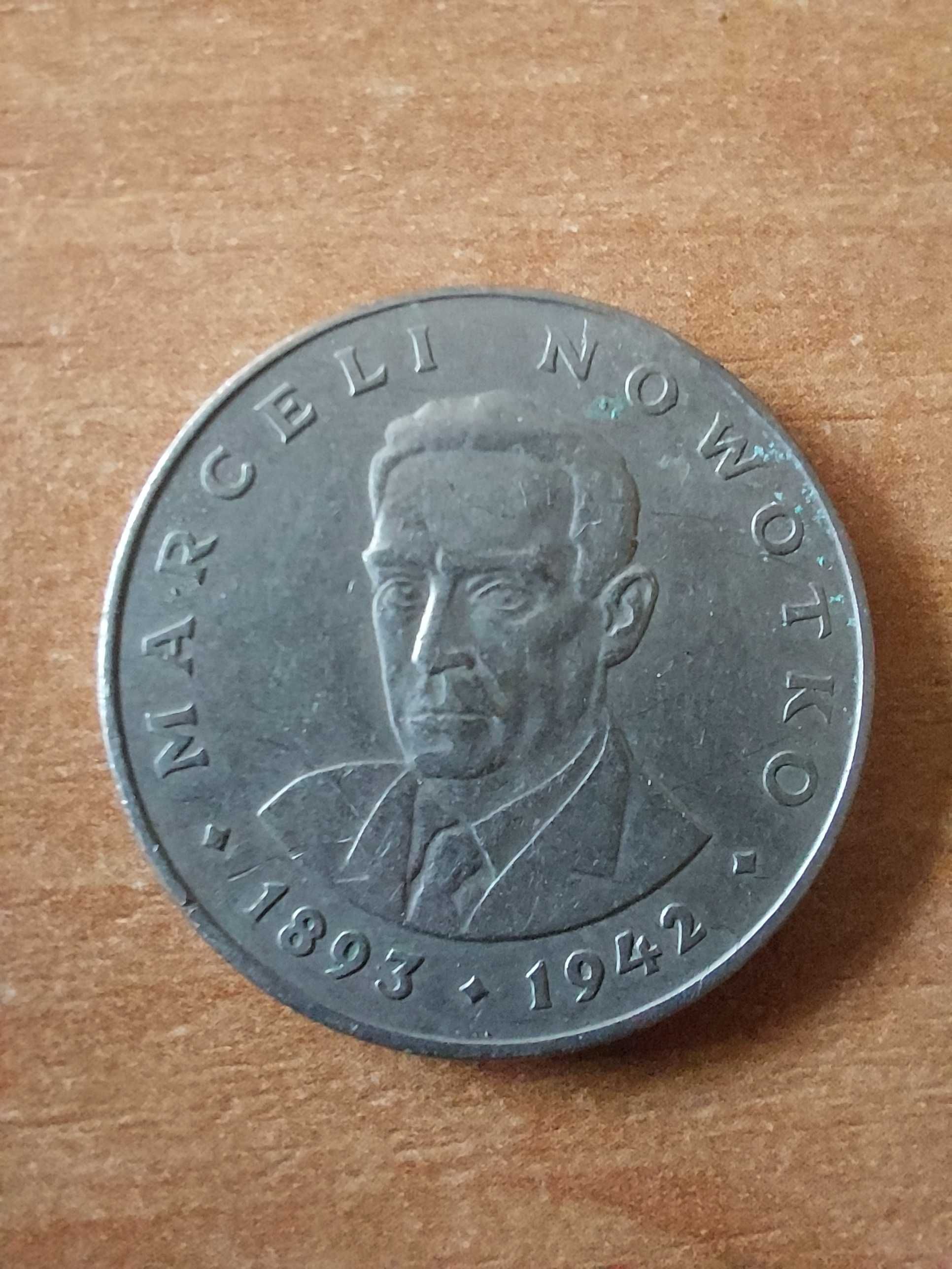 Moneta 20 zł 1975 r. PRL Marceli Nowotko bzm
