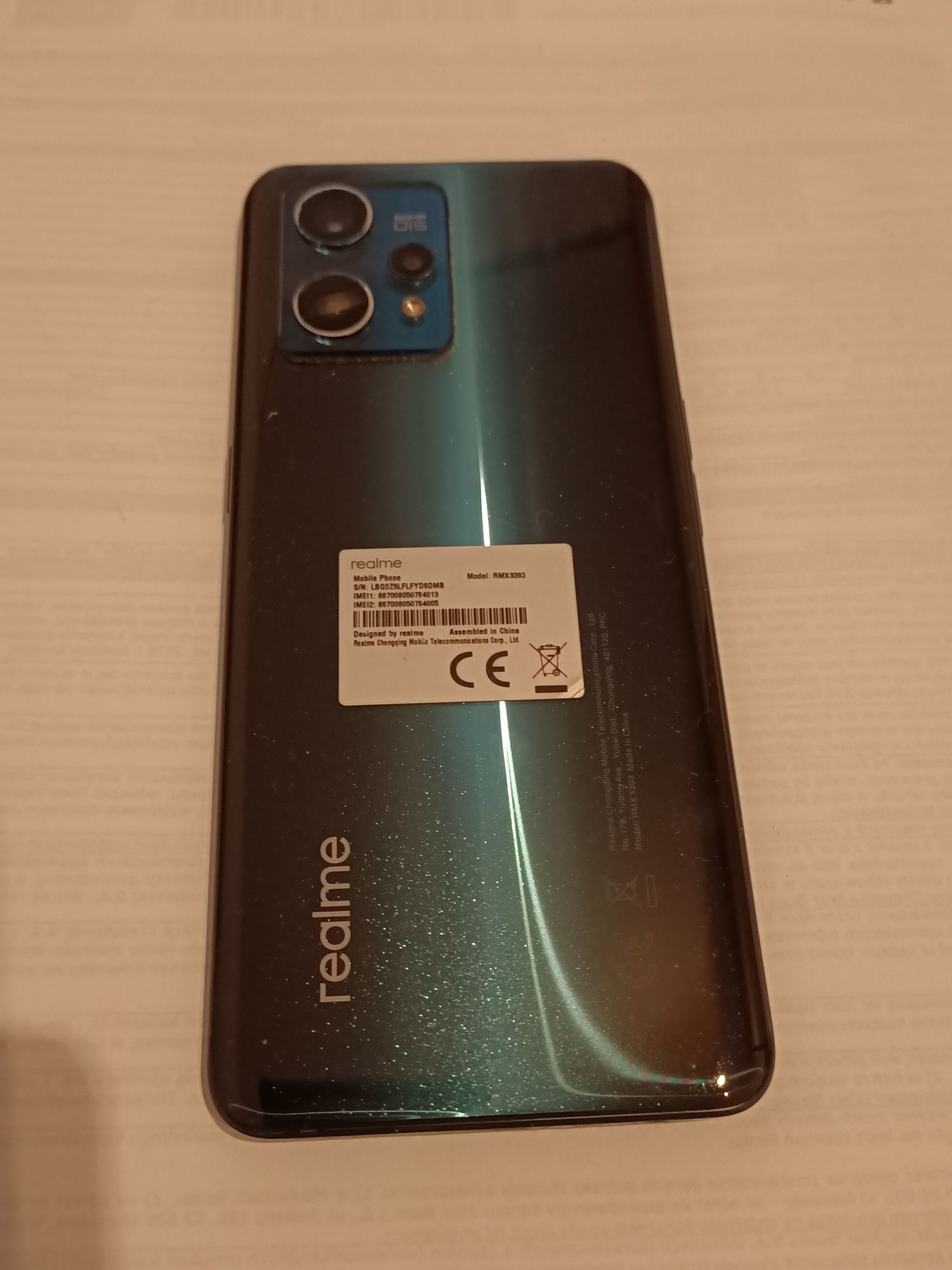 REALME 9 Pro+ 6/128GB 5G 6.43" 90Hz Zielony RMX3393