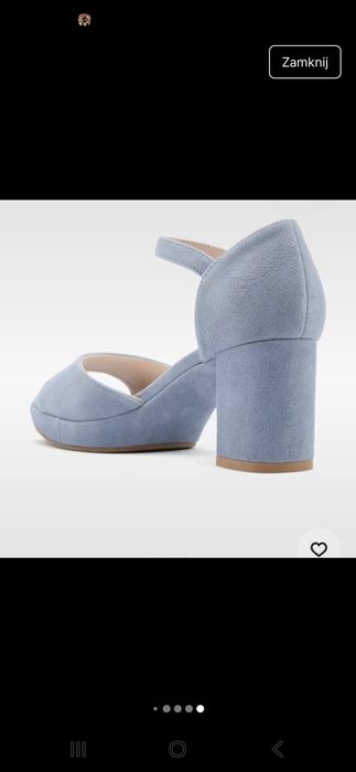 Sandały na słupku nowe