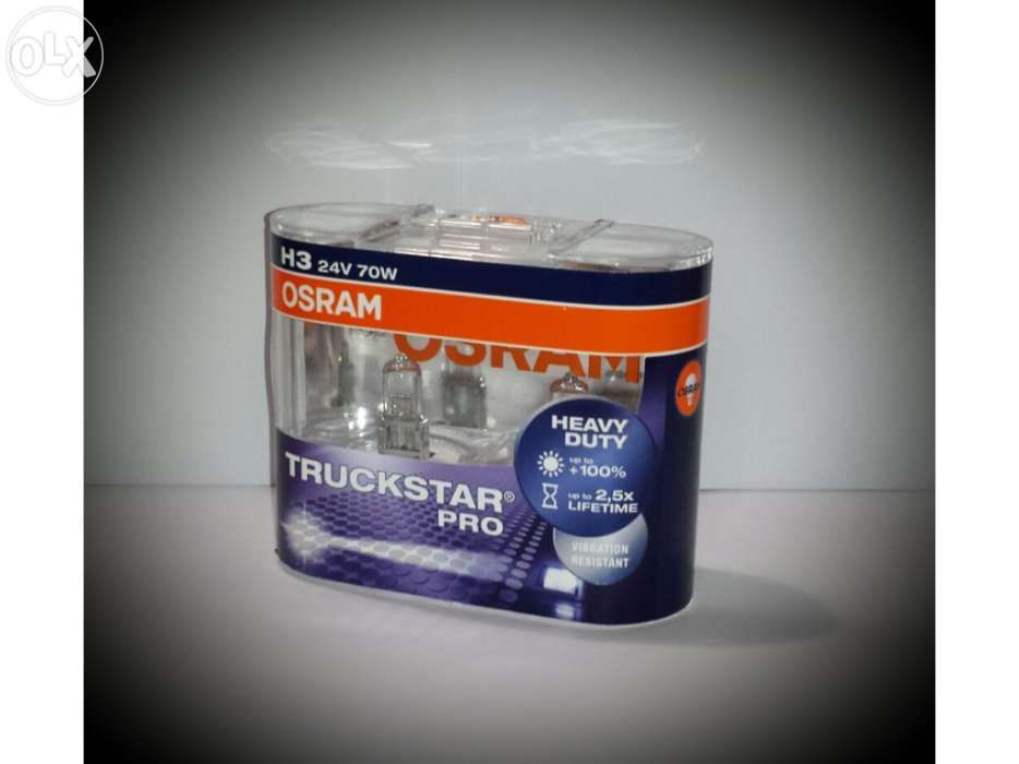 Lâmpadas Camião Osram TruckStar Pro +100% (24V) H1,H3,H4,H7 Lâmpada