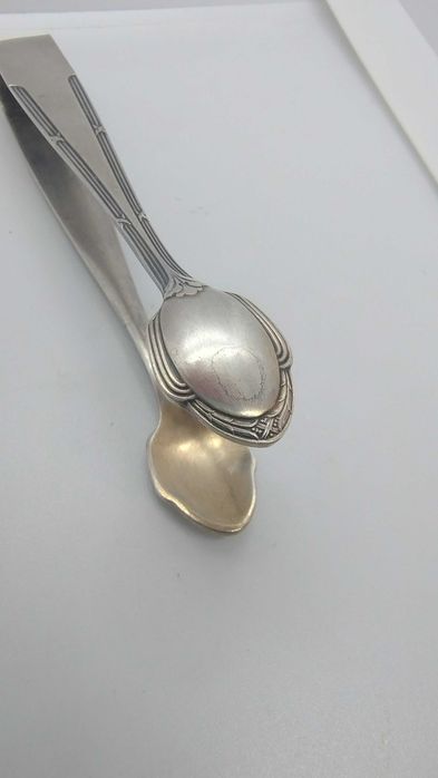 Posrebrzane szczypce do cukru / do lodu WMF Kreuzband jak Fraget Royal