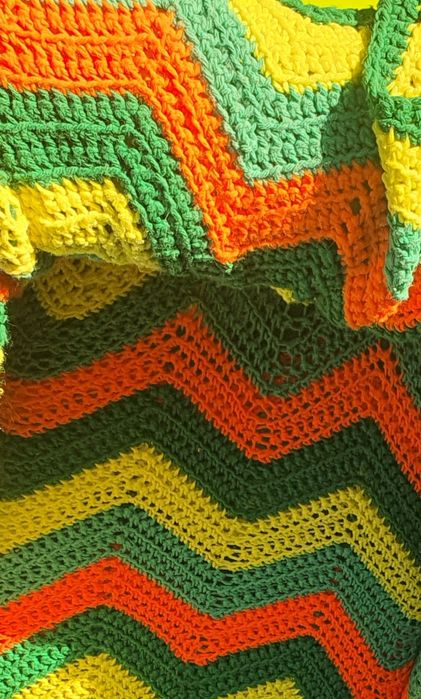 Handmade - narzuta/ pled/ koc - 200 x 175 cm