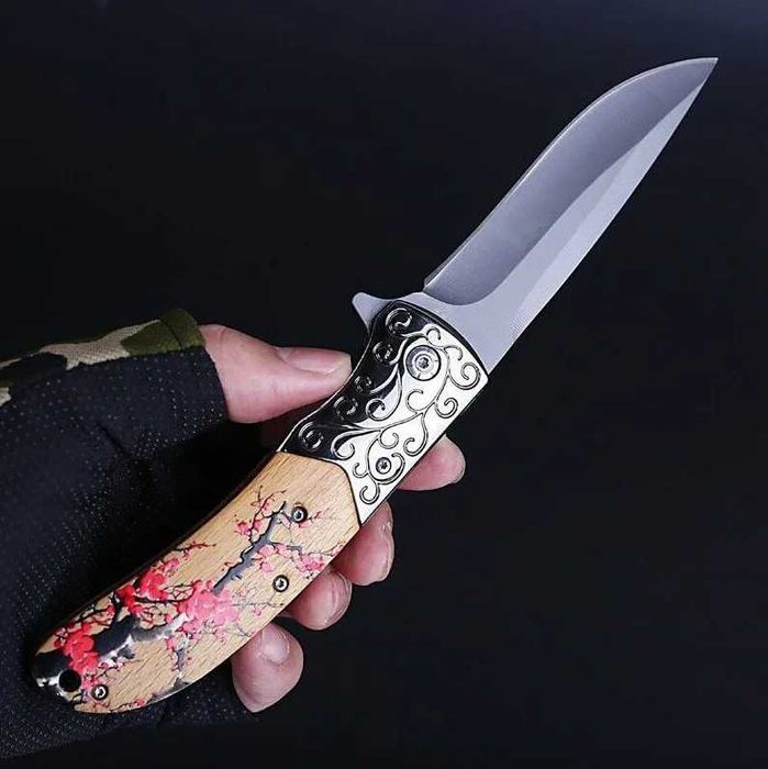 FOXTER® Nóż składany ratowniczy myśliwski survival 22,5cm