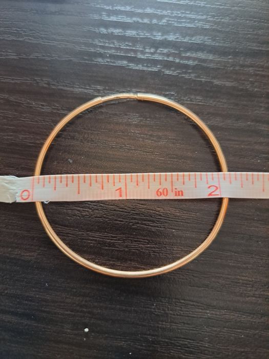 Kolczyki koła złote pr.585