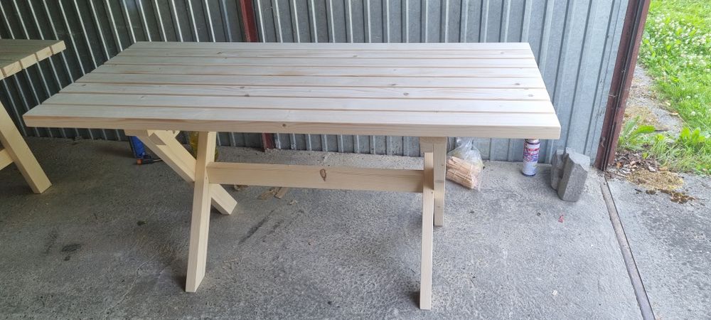 Stół ogrodowy tarasowy drewniany