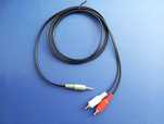 Кабель AUX провод F&D для телефона 1,5 м миниджек тюльпаны RCA