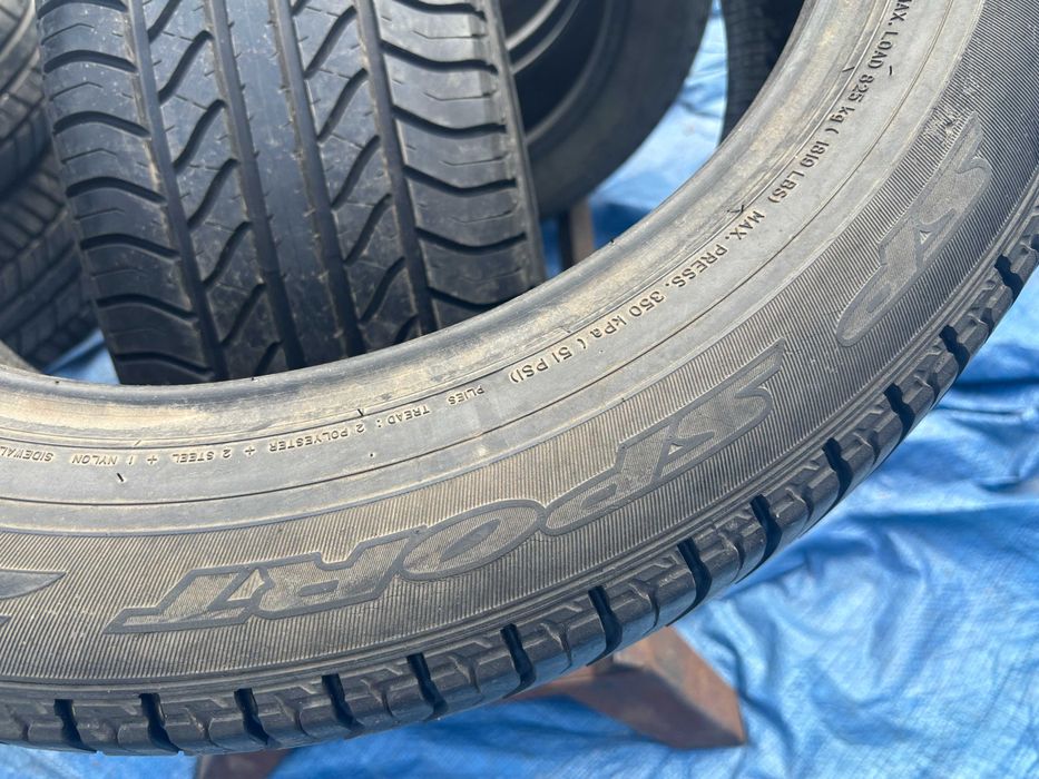 235-55-R19 DUNLOP  4 штуки комплект летней резины GERMANY 2022