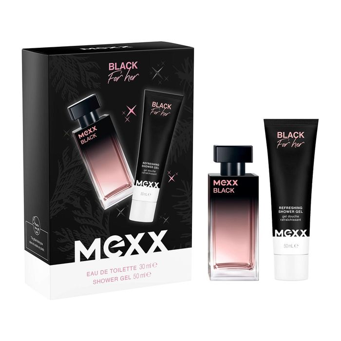 Mexx Black For Her  woda toaletowa spray 30ml + żel pod prysznic 50ml