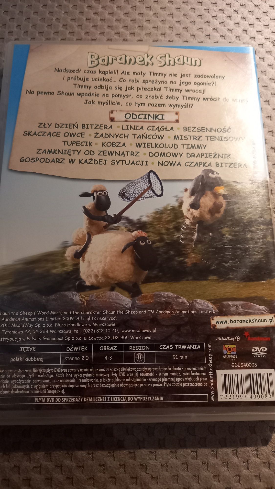 Baranek Shaun skaczące owce dvd