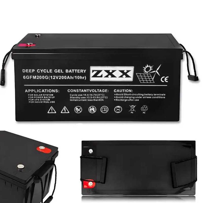 Гелевый аккумулятор 200Aч ZXX 12V АКБ ибп / Гелевий акумулятор ZXX ДБЖ
