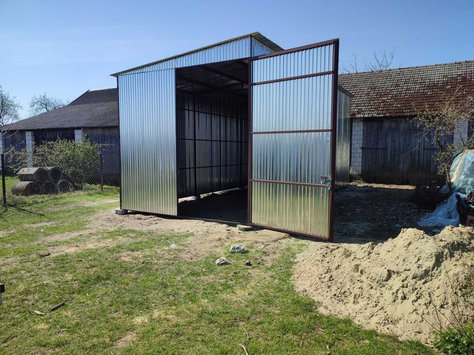 Garaż Blaszany JEDNOSPADOWY - Garaże Blaszane   - Blaszak - GRZYWSTAL