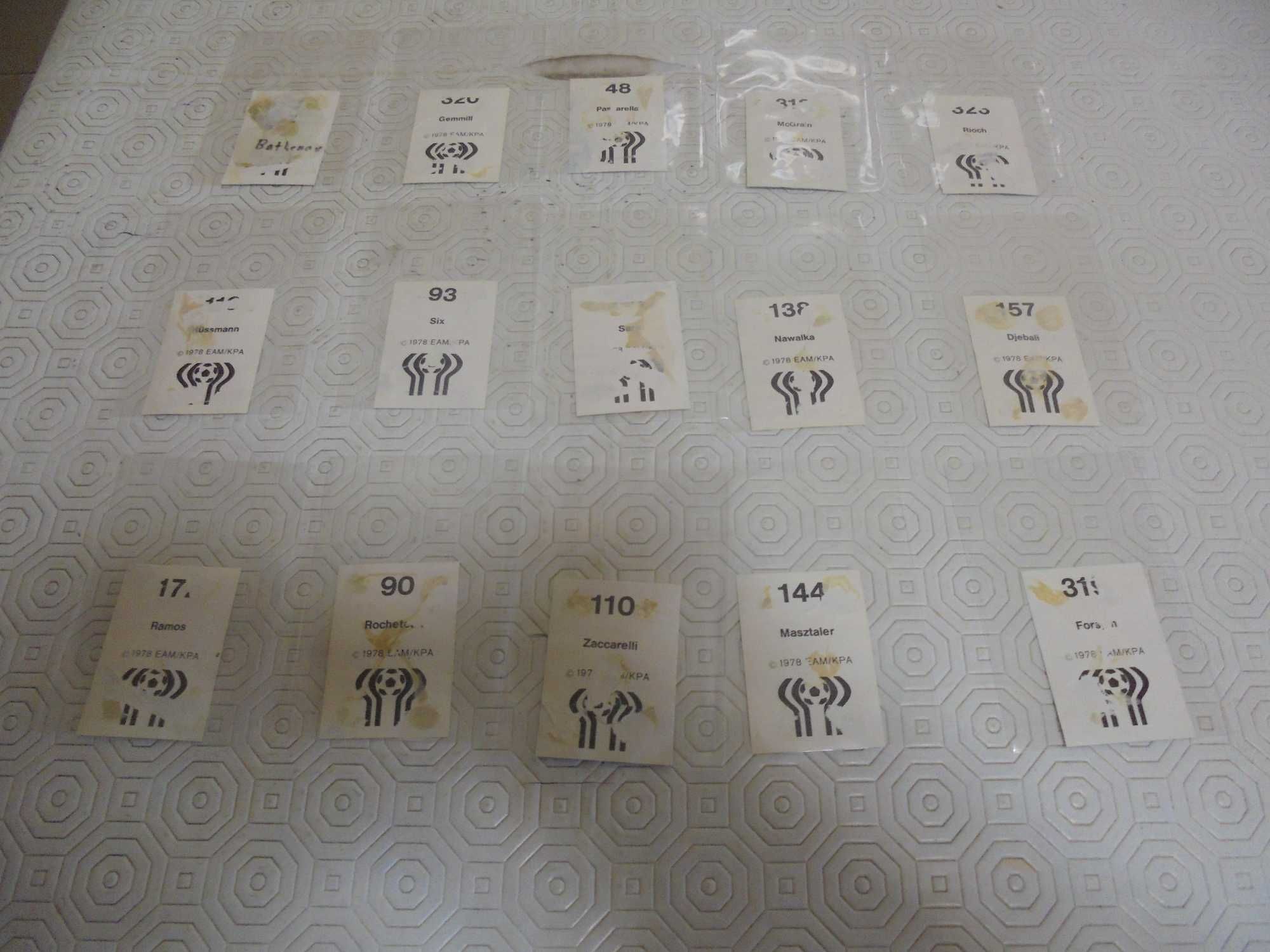Cromos do Mundial de Futebol 78 na Argentina