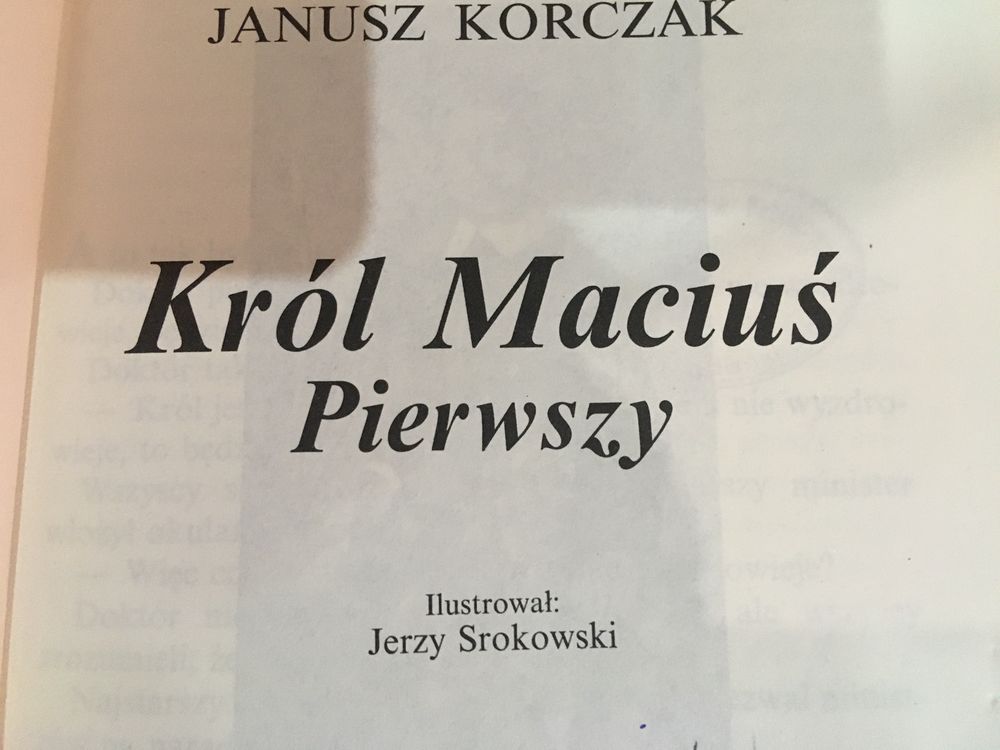 „Król Maciuś Pierwszy” Janusz Korczak