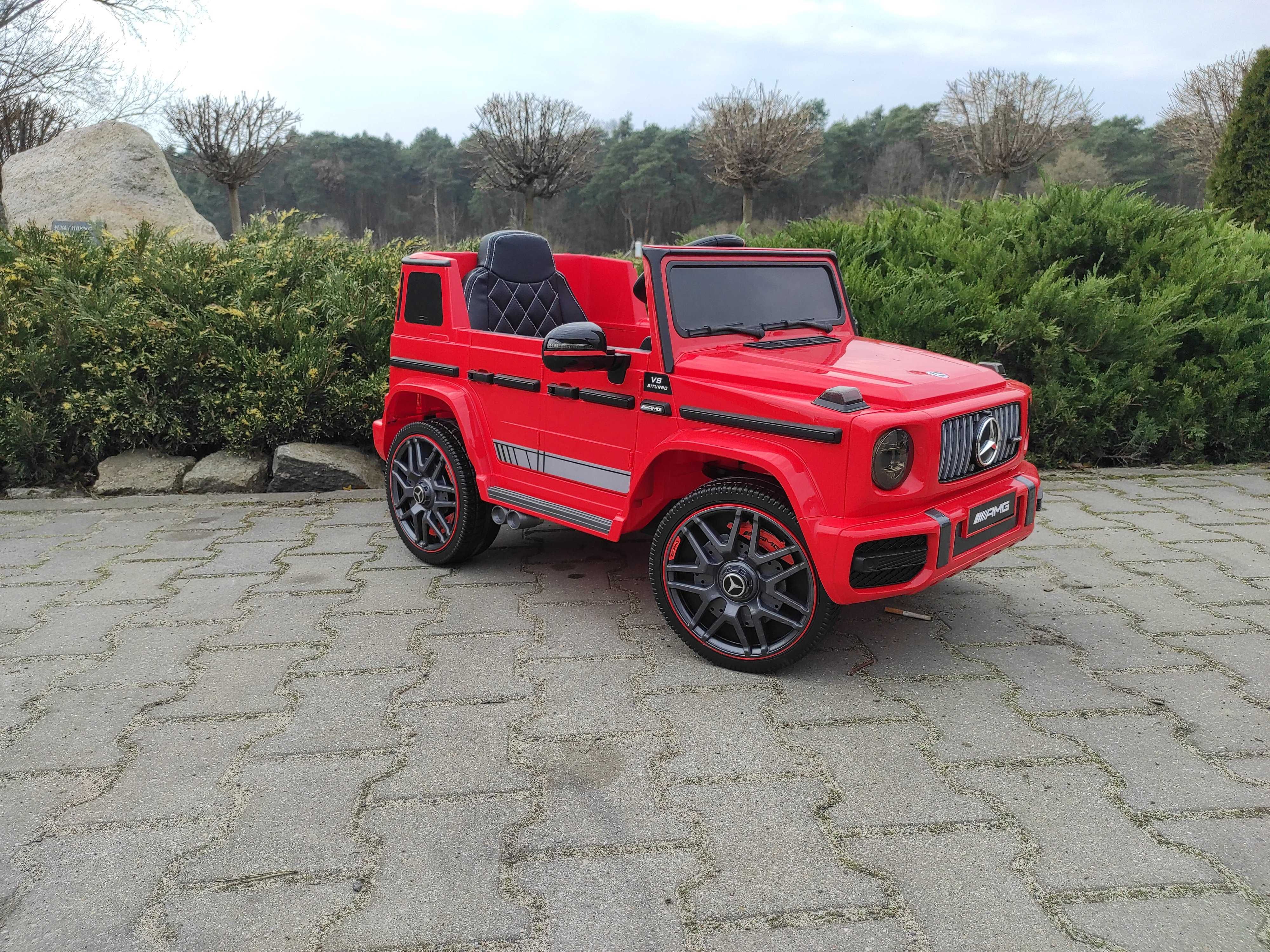 Auto Na Akumulator Mercedes G65 - Miękkie koła - Fotel Skórzany