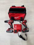 Zestaw Milwaukee 2691-22 M18 Wkrętarka + Zakrętarka 2x bateria z USA