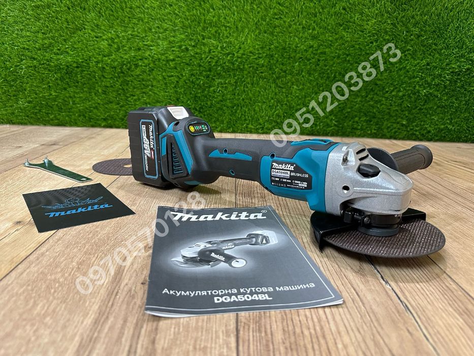 Набор 2/1 Makita Гайковерт DTW850BL + Болгарка DGA504BL с 2акб 36V 9Ah