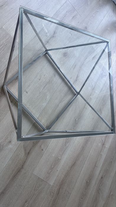 Stolik kawowy szklany 80x80