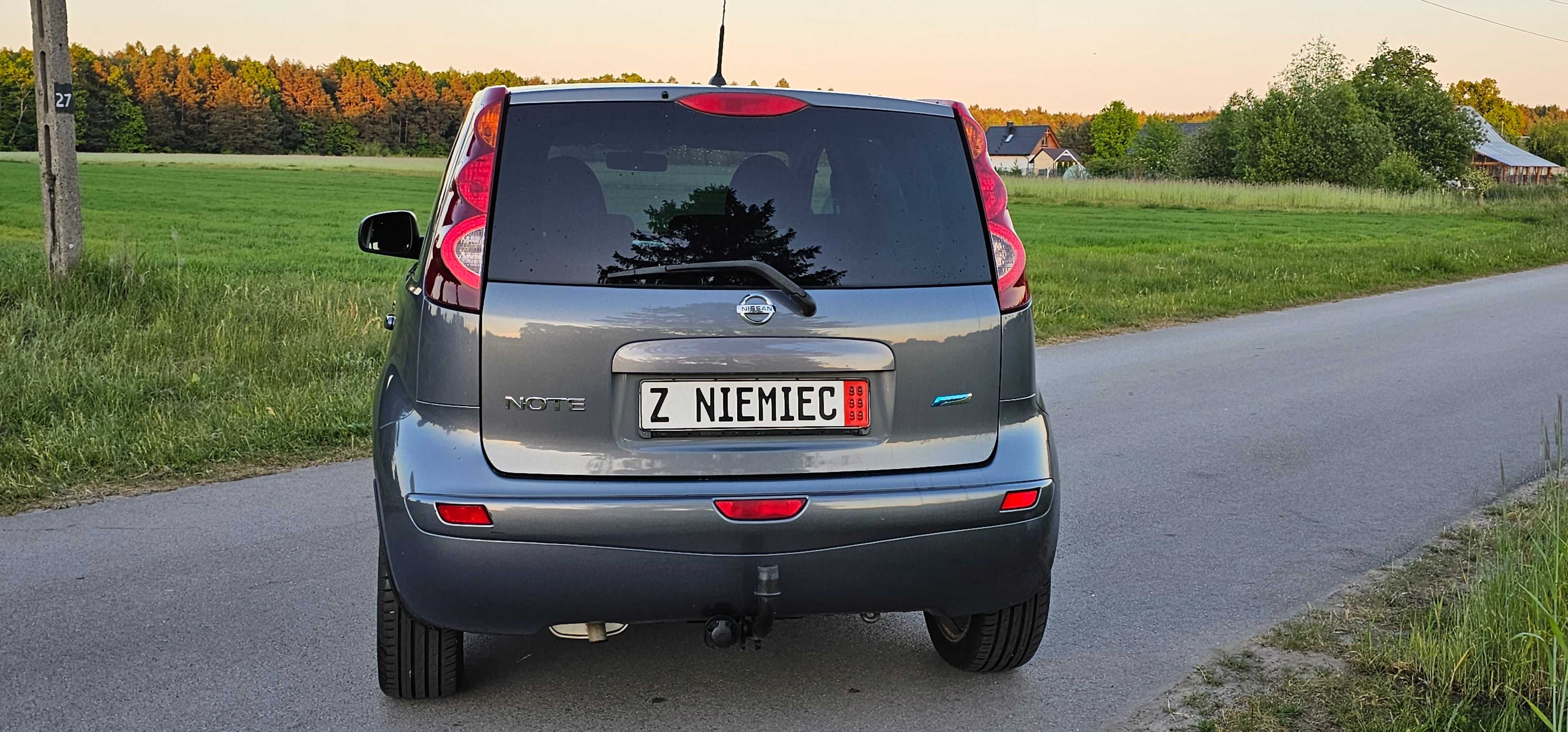 Śliczny Nissan Note 2009r 1.4b*z Niemiec*oryginal lakier*ciemne szyby