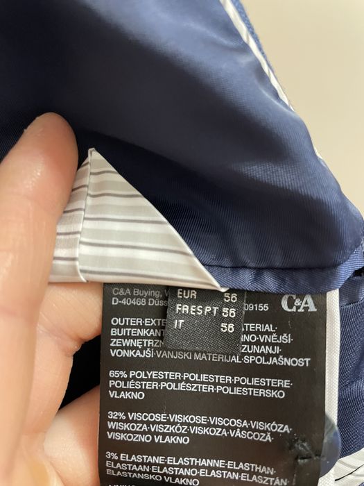 Garnitur granatowy slim fit 56/58