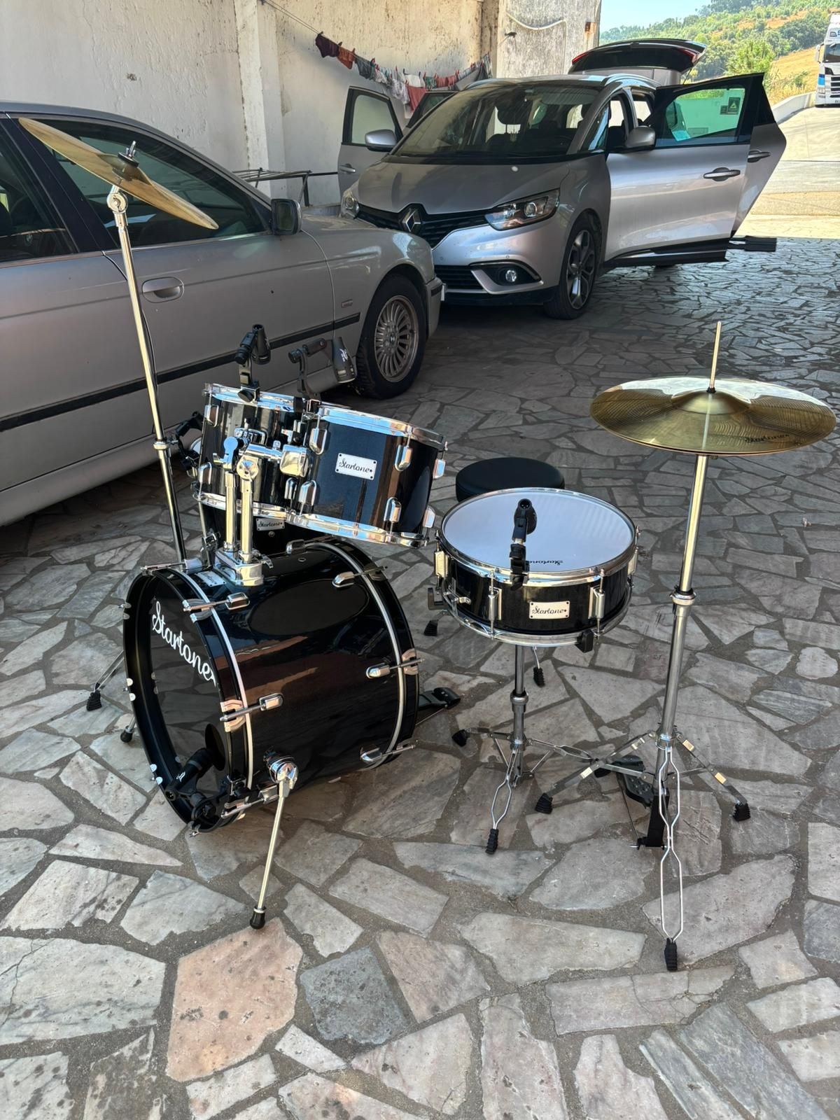 Bateria com microfones kit