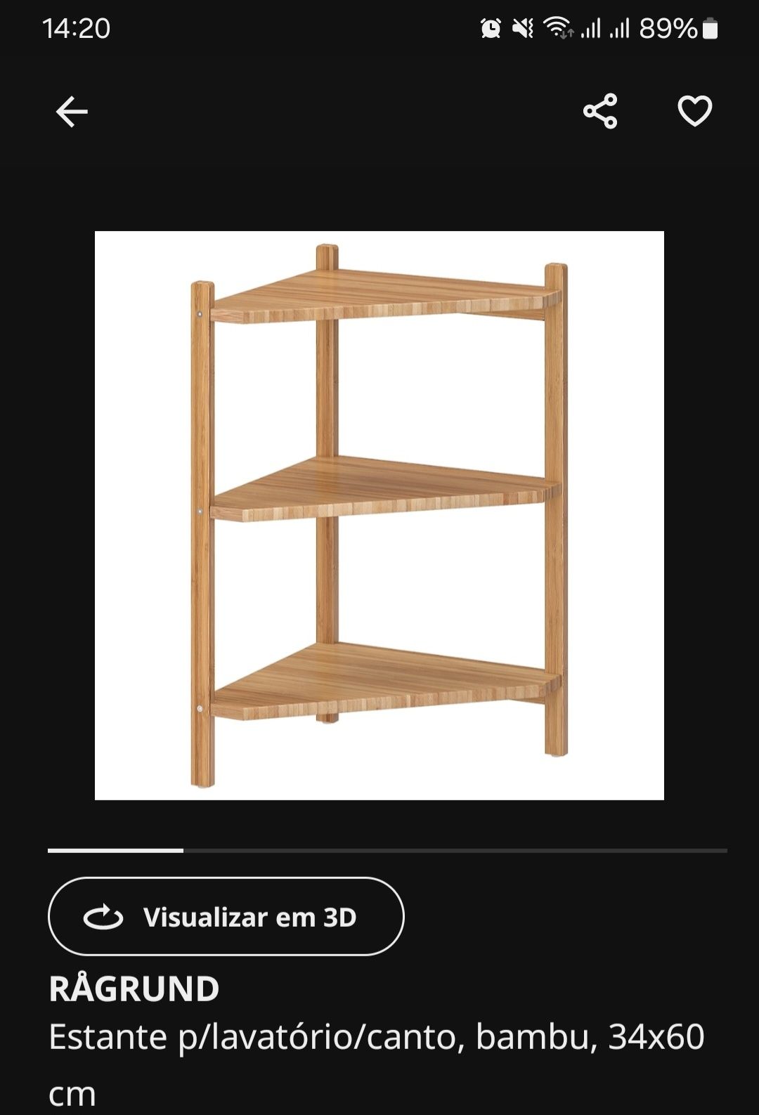 Mesa bambu ragrund IKEA