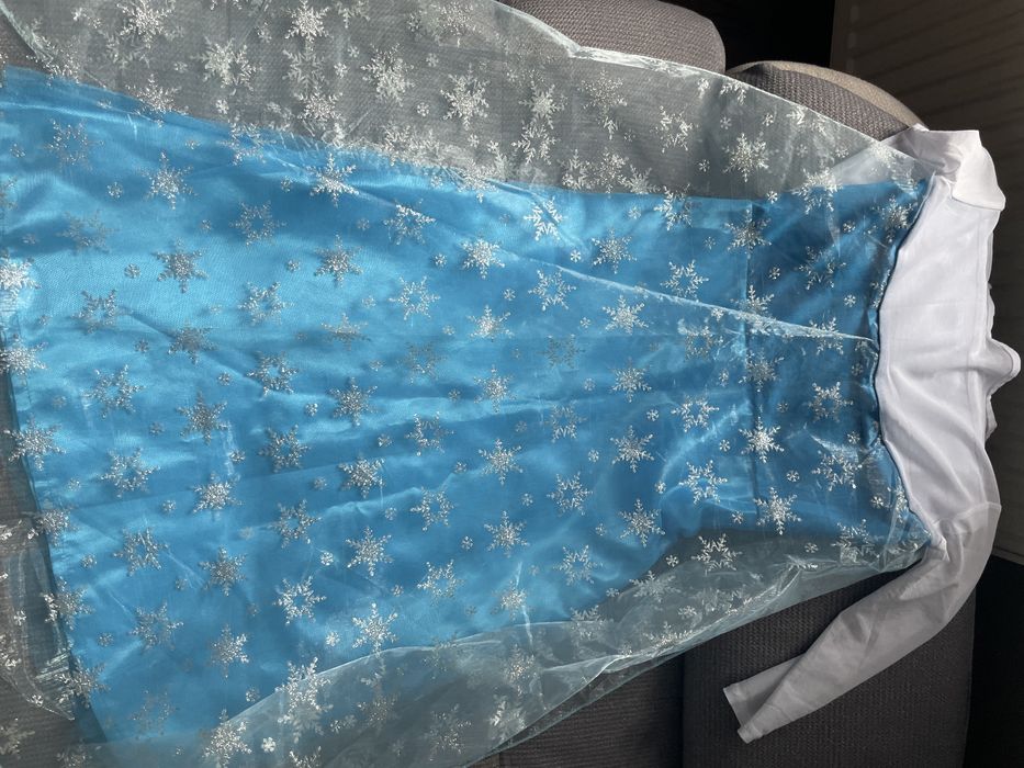 Sukienka elsy na bal karnawalowy, bal przebierancow, 3-5 lat