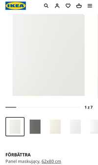 FORBATTRA
Panel maskujący ikea, matowy biały, 62x80 cm