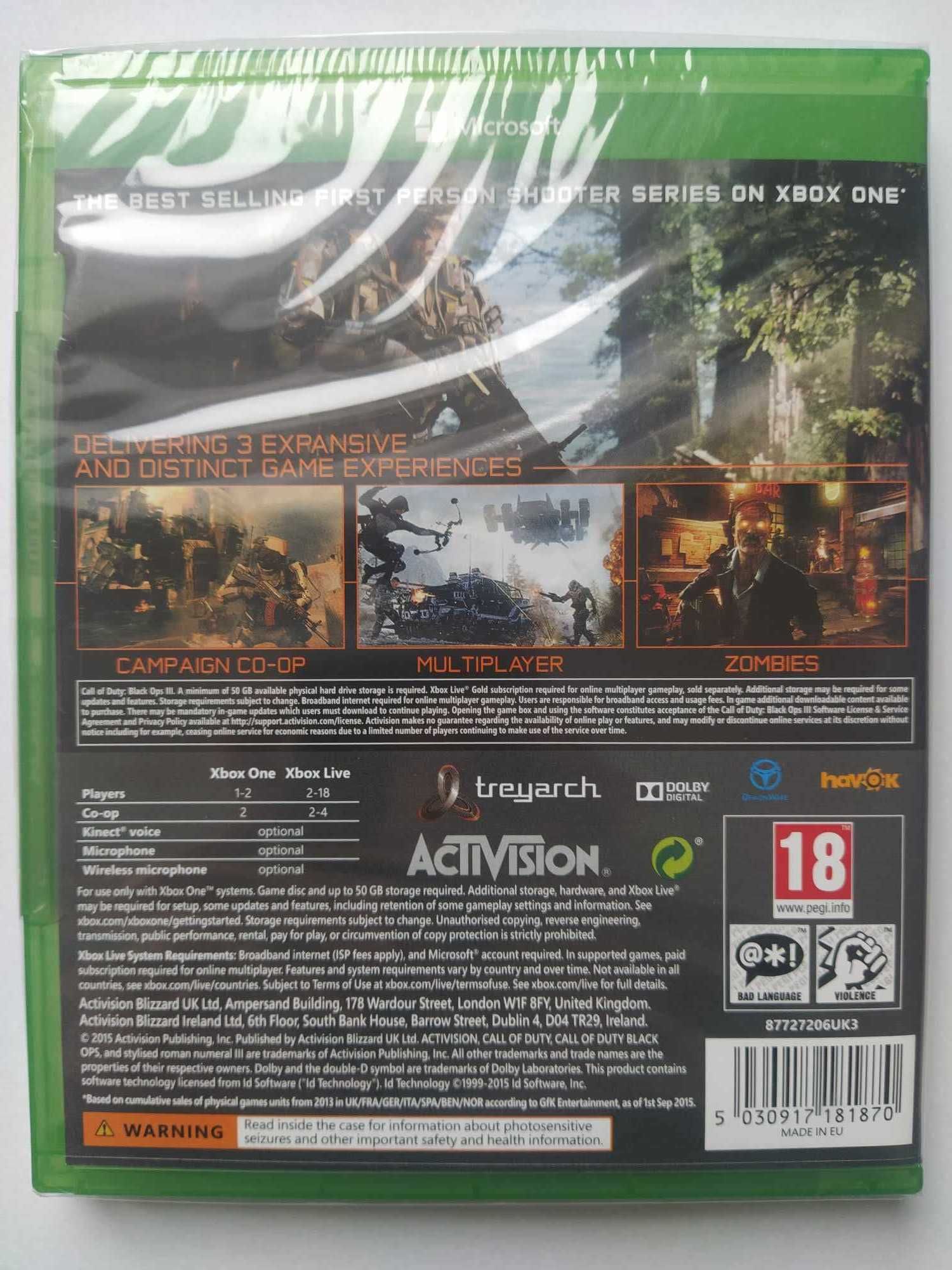Call of Duty Black Ops III Xbox One