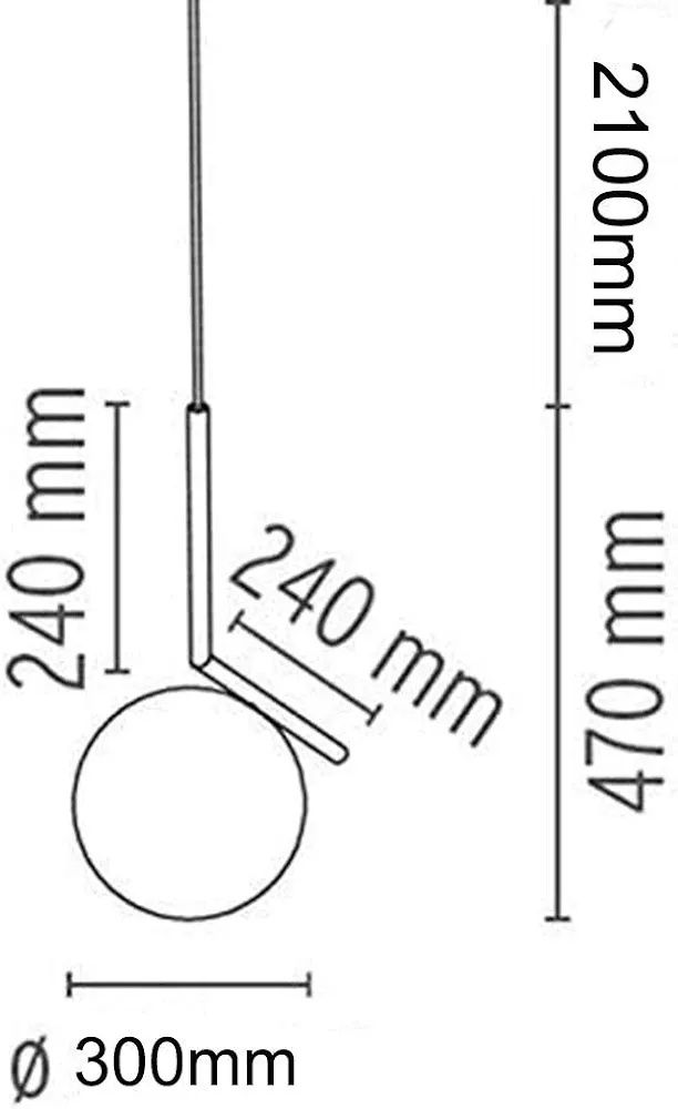 MZStech Modern Fashion Kulista lampa wisząca, chromowana