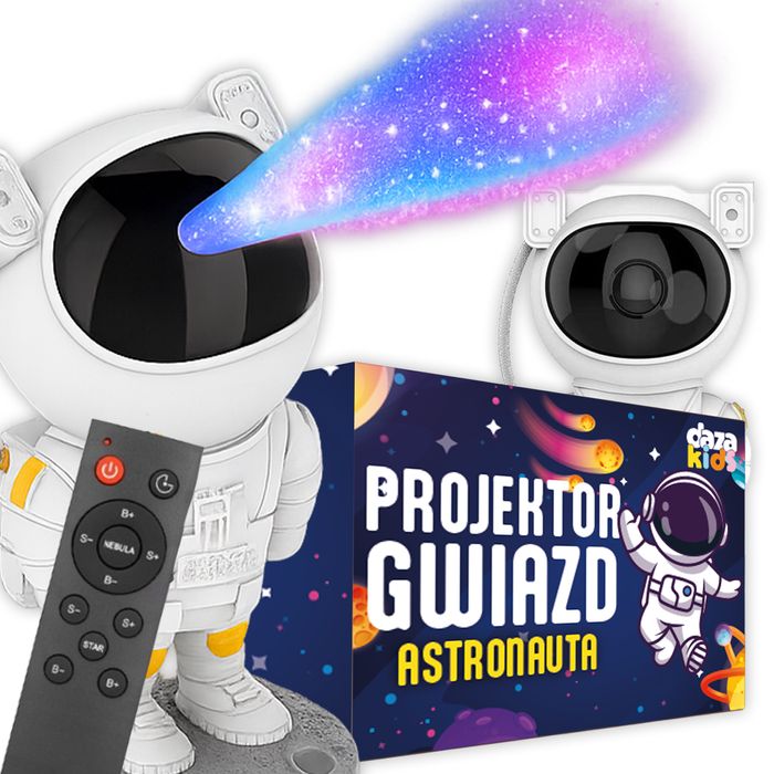 Projektor Gwiazd Astronauta Lampka Nocna Rzutnik LED IDEALNY PREZENT