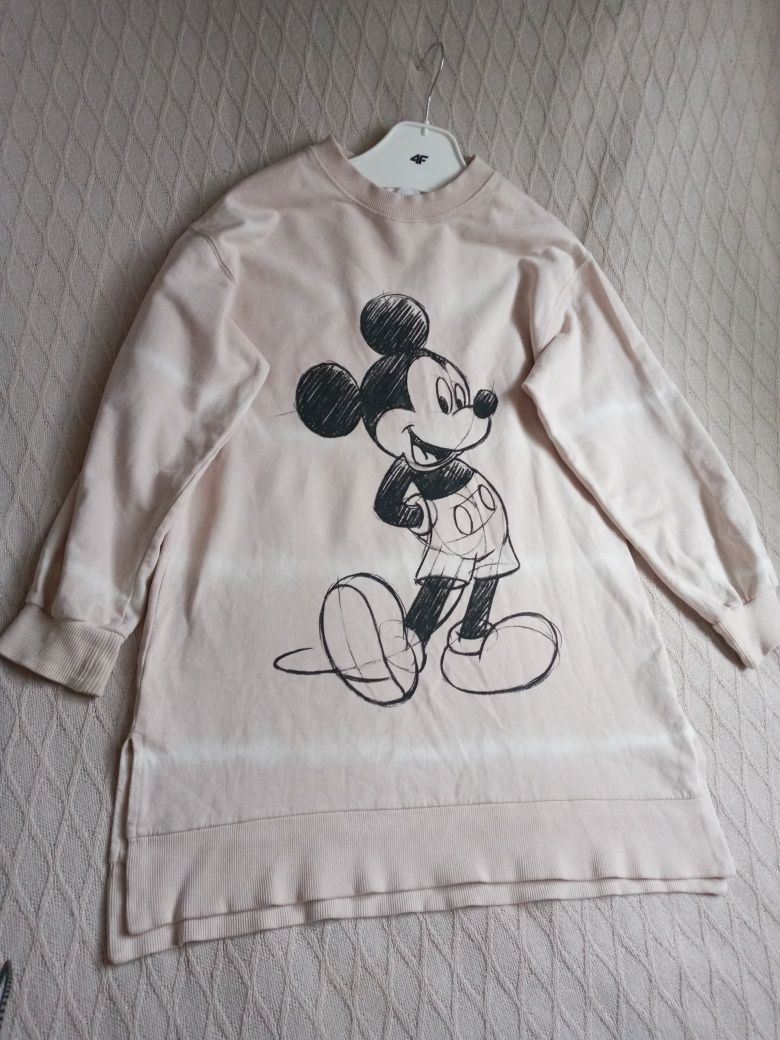 ZARA 11-12L dresowa sukienka z Myszką Miki Minnie