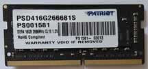 Pamięć RAM do laptopa 16GB DDR4 3200MHZ SODIMM Patriot