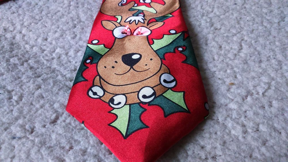 Краватка звукова різдв"яна новорічна галстук