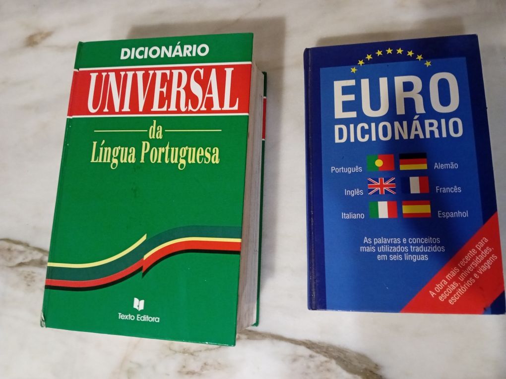 Conjunto de 3 Dicionários Língua Portuguesa