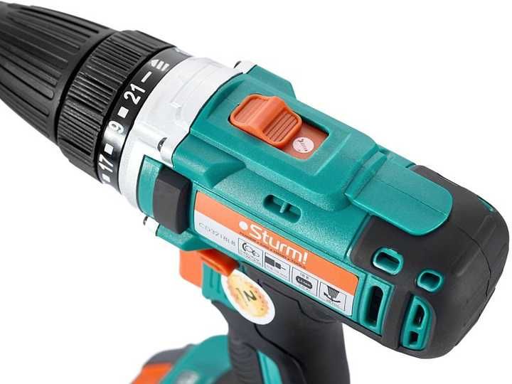 Дриль-шуруповерт акумуляторний Sturm CD 3218 LB (18 B, 2 Aч, 2 акум.)
