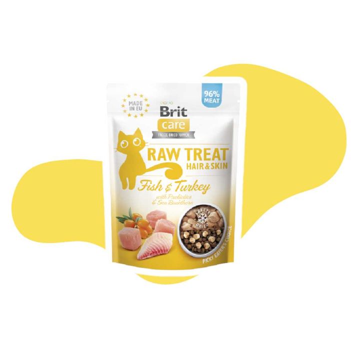 Brit Care Raw Treat Hair&Skin 40g skóra i sierść